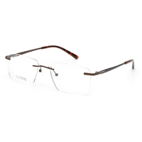 Gafas Ópticas de Negocios Ultraligeras con Montura de Titanio, Estilo Vintage para Hombre y Mujer, Gafas de Lujo para Hombre