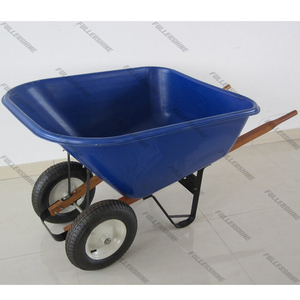 Wiel Kruiwagen Wb5405 Dubbele Kruiwagen Grote Betonnen Kruiwagen 2 Wiel Metalen <span class=keywords><strong>Trolley</strong></span> - Product Image 5