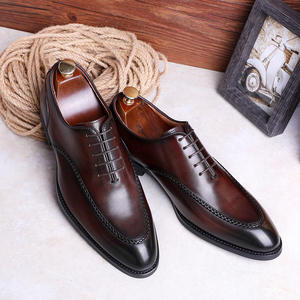 Nuevos zapatos con cordones de suela compuesta de cuero genuino superior-zapatos formales de negocios elegantes para hombres - Product Image 2