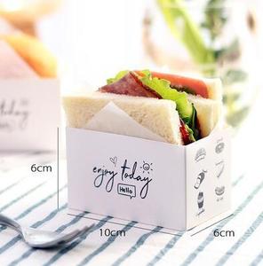 Boîte d'Emballage Carrée pour Sandwich, de Qualité Alimentaire et Écologique, Personnalisable avec Logo - Product Image 5