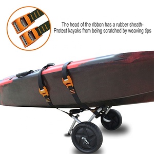 Carrello per Kayak pieghevole piccolo rimorchio per canoa kayak in alluminio - Product Image 3
