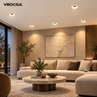 Spot LED Encastrable Moderne 7W 12W en Aluminium COB, Découpe 55mm 75mm, pour Maison, Bureau, Hôtel, Villa