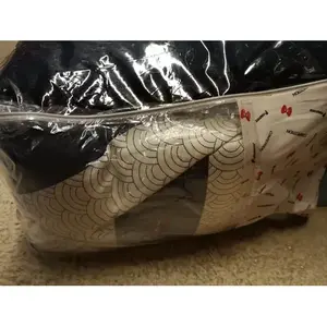 Parure de lit Fabricio King Size 10 pièces en coton jacquard, motif rayé moderne, pour la maison - Product Image 4