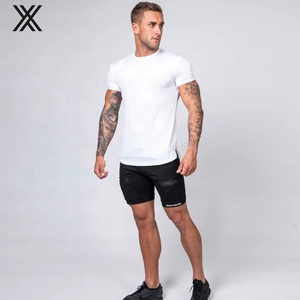 De moda personalizado fitness transpirable músculo blanco <span class=keywords><strong>t</strong></span> camisa mens fitness <span class=keywords><strong>t</strong></span> camisas gran número para gimnasio - Product Image 3