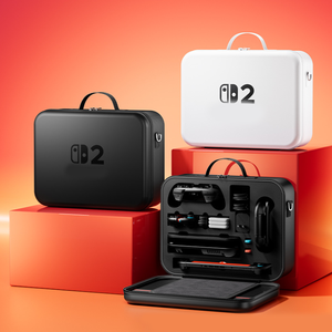 Nintendo <span class=keywords><strong>Switch</strong></span> 2 충격 방지 대용량 보관 가방 게임 액세서리 Switch2 휴대용 여행 파우치 휴대용 케이스 - Product Image 5