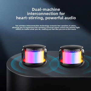 Outdoor & Desktop <b>Speaker</b> with RGB LED Lighting Plastic Cabinet Small Volume Long Endurance Battery - Product Image 3