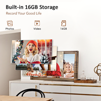 Bingkai foto Digital 15.6 inci terbaik untuk kakek yang dapat secara instan berbagi video dan foto melalui aplikasi.