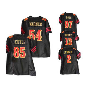 Großhandel Trikots Jugend Kinder Genähte American Football Trikots 23 McCaffrey 13 Brock Purdy 85 Kittle 97 Bosa 54 Warner <span class=keywords><strong>2</strong></span> Lenoir - Product Image 5