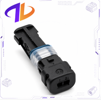 Conector macho sellado para arnés de cableado automotriz, compatible con 2 pines, gris, Nano MQS, paso de 0.5mm y 1.8mm, de cobre y nailon, 2141467-2