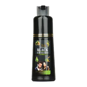 IVS No Side Effect Healthy Hair Color Dye Shampoo Professional Henna Black Hair Dye With Herbal Extract