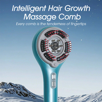Peigne intelligent imperméable pour les soins des cheveux, masseur du cuir chevelu, pétrissage, massage Shiatsu, peigne de massage des cheveux HYK-102