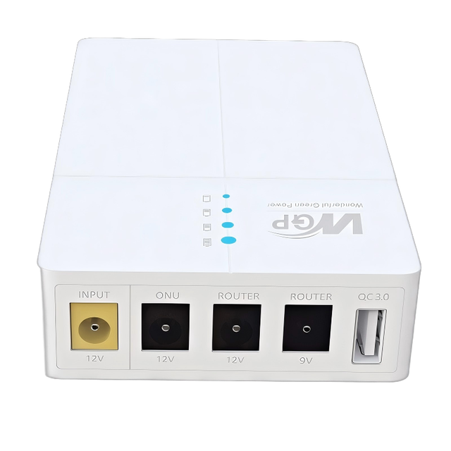WGP OEM ODM 13500mAh Mini UPS USB 5V/9V DC 9V 12V 12V Support QC 3.0 Power 12 Hours Mini Nobreak Mini Ups for Wifi Router