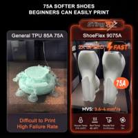 Filament d'impression 3D Sting3D Shoeflex 9075A 1,75 mm 750 g, tige en plastique avec température d'impression de 240°C pour imprimante 3D FDM