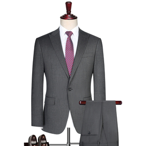 Costumes et blazer pour hommes Costumes coupe ajustée pour mariage au bureau Manteau de <span class=keywords><strong>gentleman</strong></span> Costume formel pour hommes Vestes classiques en rayonne - Product Image 3