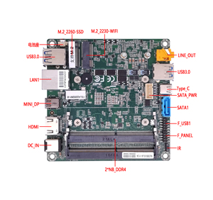 10*10 Petit <span class=keywords><strong>Intel</strong></span> Kabylake 7th gen i3 i5 <span class=keywords><strong>i7</strong></span> CPU DDR4 32G 4K Type-C NUC Carte Mère - Product Image 2