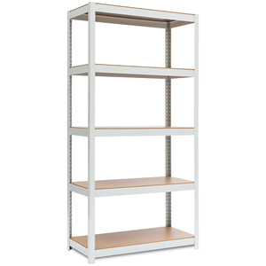 Reversible 5-Tier Adjustable Storage Shelving Unit Heavy Duty Organizing Shelf Metal <strong>Utility</strong> Rack Shelves for Kitchen, <strong>Closet</strong> - Product Image 1