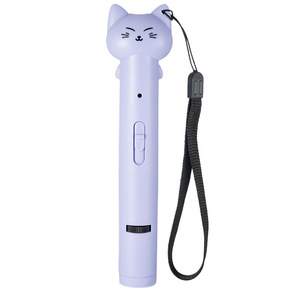 Vente en gros de jouets interactifs et de mouvement pour animaux de compagnie, pointeur laser infrarouge à tête de chat amusant avec recharge USB, anti-ennui - Product Image 6