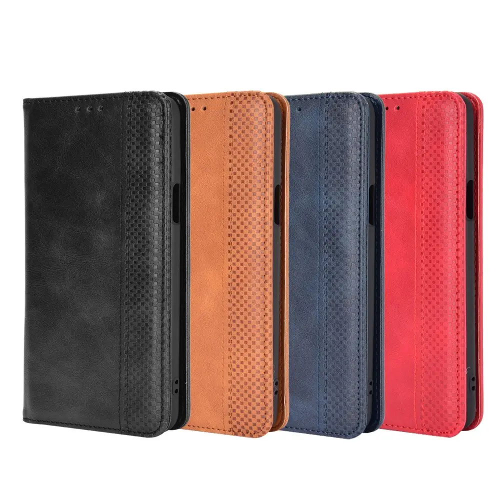 Vintage style PU leather Phone Cover for LG K52 K62 Q52 leather phone wallet case