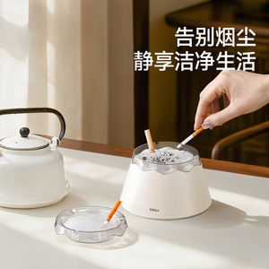 FaSoLa Disposable Ashtray Round Plastic With Foaming Soot Absorbent Household Daily Necessity - Product Image 2