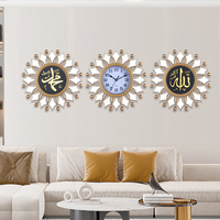 Horloge murale 3D vintage de luxe moderne en plastique, ensemble de décoration pour salon, extérieur, cuisine, maison, analogique, fabricant