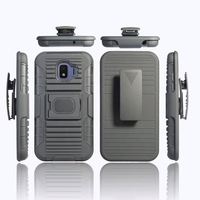Étui hybride antichoc pour PC avec clip de ceinture pivotant et support à anneau pour J4 Core