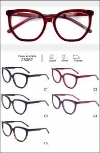 Nouveau modèle Lunettes vintage pour ordinateur en acétate Lunettes bon marché pour dames Lunettes à <span class=keywords><strong>monture</strong></span> œil de chat pour femmes - Product Image 3
