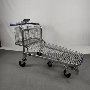 मेट्रो सुपरमार्केट शैली बड़ा लोड हो रहा है क्षमता रसद गोदाम थोक मंच शॉपिंग ट्रॉली - Product Image 3