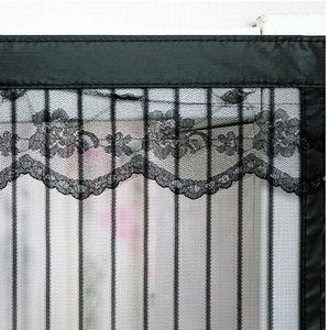 ม่านประตูแม่เหล็กโพลีเอสเตอร์ลายทางกันยุงและแมลงสำหรับฤดูร้อน ไม่ต้องเจาะรู - Product Image 5