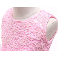 Hochwertiges Rosa Prinzessinnen-Festkleid Mädchen Puffärmel Partykleid Kinder Spielfigur Cosplay Kostüm OEM ODM Großhandel