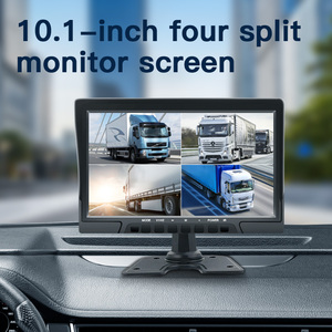 4채널 4G GPS 차량용 MDVR 10.1인치 모니터 키트 듀얼 SD <span class=keywords><strong>DVR</strong></span> 카메라 차량 블랙박스 솔루션 CMSV6 원격 보기 버스 트럭 로리용 - Product Image 2