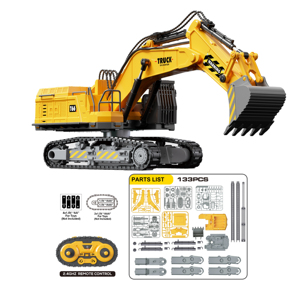 热卖Diy杆积木套件<span class=keywords><strong>2</strong></span>.4千兆赫无线电控制工程汽车起重机建筑游戏套装儿童男孩玩具 - Product Image 2