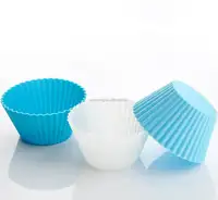 7cm Muffin Cups Silikon Kleine Blume Pappbecher Kuchen Benutzer definierte Runde Cupcake Formen Kuchen Werkzeuge Cupcake Liner