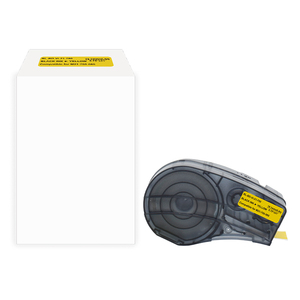Cartouche de ruban adhésif vinyle noir sur jaune M21-750-595, compatible avec les imprimantes d'étiquettes <span class=keywords><strong>Brady</strong></span> <span class=keywords><strong>BMP21</strong></span> <span class=keywords><strong>PLUS</strong></span> LAB, 3/4 pouce - Product Image 2