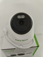 Caméra CCTV IP HD POE avec vision nocturne couleur 4MP et audio Tiandy