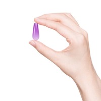 Uñas Postizas de Moda, Semi-Transparentes, Coloridas, con Cobertura Total, Forma de Ataúd, para Salón de Belleza