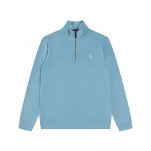 Sudadera con Capucha de Alta Calidad, Marca de Lujo, Media Cremallera, Estilo Polo, Nueva Moda Masculina, Bordado Paul, Tejido de Punto, Informal - Product Image 3