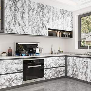 Rouleaux de papier peint autocollant en PVC ORON, effet marbre, à peler et coller, autocollant marbre imperméable, décoration moderne pour la maison, luxe pour la <span class=keywords><strong>cuisine</strong></span> - Product Image 2