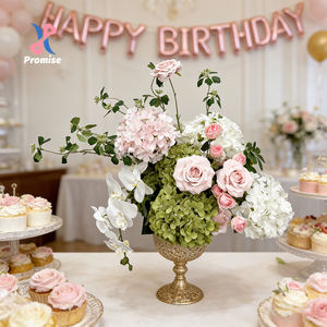 Arreglo Floral Artificial Moderno en Rosa, Verde y Blanco con Detalles en Seda Suave para Decoración de Bodas, Halloween y Regreso a Clases - Flores Realistas - Product Image 1