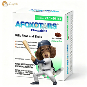 Un complesso orale fornisce una protezione contro <span class=keywords><strong>pulci</strong></span> e zecche per un mese per cani. - Product Image 1