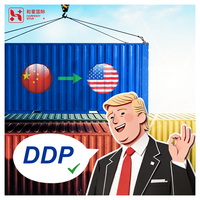 Envío de Carga Marítima FCL Económico de China a América y Europa, Servicio Puerta a Puerta con Procesamiento de Aduanas DDP y Seguro Completo