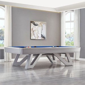 <span class=keywords><strong>Table</strong></span> de billard club fantaisie de 30 ans en usine Style philippin jambe en bois massif piscine Sport cadre en métal à réglage fin laine américaine - Product Image 3