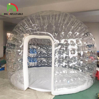Tente à bulles gonflable Restaurant Transparent PVC Étanche à l'air Salle à manger Dôme transparent Tentes Maison pour rendez-vous galants