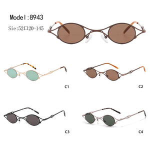 Gafas de Sol Unisex con Logotipo Personalizado, Diseño Ojo de Gato, Montura Metálica Marrón, Protección UV400, Anti-Luz Azul, Cómodas - Product Image 3