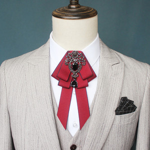 Direct usine 11*19cm Nœuds papillon unis teints pour hommes, style européen et américain, pour accessoires de <span class=keywords><strong>mariage</strong></span> et de spectacle - Product Image 2