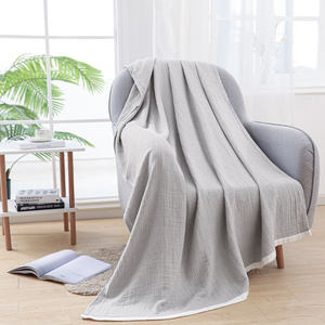 Woven Cotton <strong>Quilt</strong> Blanket Solid Soft Cooling Festival Pattern <strong>Bed</strong> <strong>Throw</strong> for King Queen Size for <strong>Bed</strong> Blanket Towel - Product Image 3
