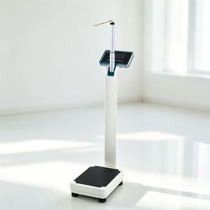 Báscula Digital de Altura y <span class=keywords><strong>Peso</strong></span> <span class=keywords><strong>con</strong></span> Capacidad de 200 kg, Báscula <span class=keywords><strong>con</strong></span> Barra de Medición de Altura de 210 cm, Báscula de Medición Corporal para Uso Hospitalario - Product Image 3