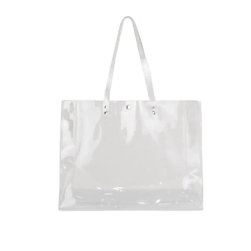 Womens Clear Tote Bag for Stadium Work Plastic PVC Purse Handbags