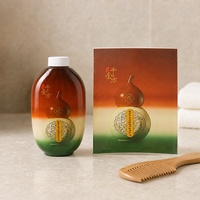 Étiquette thermorétractable personnalisée pour bouteilles en forme de gourde, impression dégradée 3 couleurs sur toute la surface, marque privée OEM