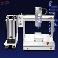 Máquina Dispensadora de Silicona de Cabezal Único a Presión JINMA 2.6L, Dispensador Automático de Alta Precisión de 3 Ejes con Motor y Bomba