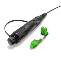 Kit de Conector Rápido SC/APC Impermeable IP67, Conector de Fibra Óptica Instalable en Campo, Compatible con Cierre OptiTap